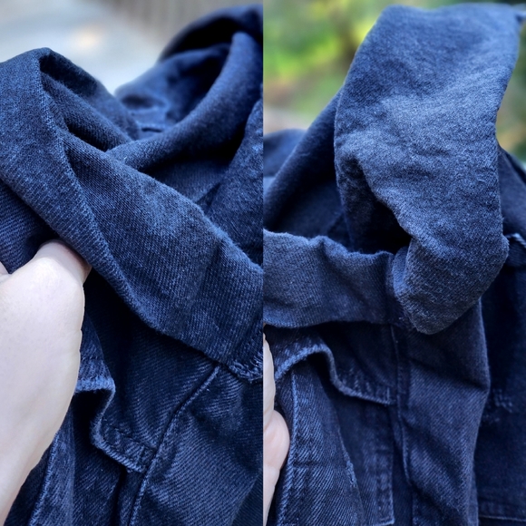 . One Teaspoon Distressed Double Black Bandits Denim Shorts - Picture 12 of 16